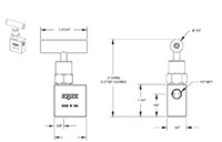 100 Series 1/8 in. Connection Size Mini Needle Valve with Hard Seat (101-FFAB)