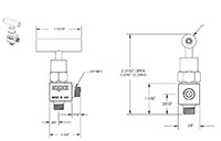 100 Series 1/8 in. Connection Size Mini Needle Valve with Hard Seat (101-MMB)