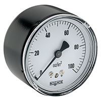 200 Series 2-1/2 in. Gauge Size Diaphragm Dry Low Pressure Gauge (25-210-100-inH2O)