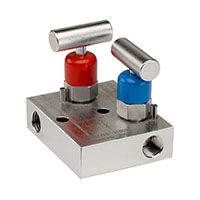 2602/2702 Series 0.141 in. Orifice Mini Block and Bleed 2 Manifold Valves with Hard Seat and Soft Tip