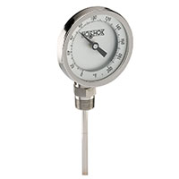 300 Series 3 in. Dial Size Industrial Type Bimetal Thermometer with External Reset (30-300-025-0/140-F/C)