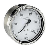 400 Series 0 to 10,000 psi Range All Stainless Steel Dry and Liquid Filled Pressure Gauge (40-410-10000-psi)