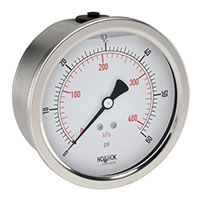 900 Series 0 to 10,000 psi Pressure Range Acrylonitrile Butadiene Styrene (ABS) and Stainless Steel Liquid Filled Pressure Gauge (40-911-10000-psi)