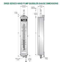 5992S Series Hand Pump Bubbler Gauges - 2