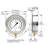 800 Series Precision Test Pressure Gauges - 4