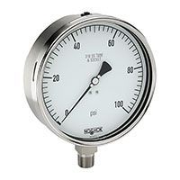 400 Series 0 to 10,000 psi Range All Stainless Steel Dry and Liquid Filled Pressure Gauge (60-400-10000-psi)