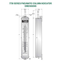 7750 Series Pneumatic Column Indicators - 2