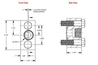 1/2 in. National Pipe Thread (NPT) Female 316 Stainless Steel Futbols - 2