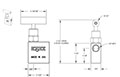 100 Series 1/2 in. Connection Size Mini Needle Valve with Hard Seat (102-FFAB)