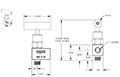 100 Series 1/8 in. Connection Size Mini Needle Valve with Hard Seat (101-MFAB)