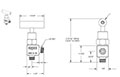 100 Series 1/8 in. Connection Size Mini Needle Valve with Hard Seat (101-MMB)