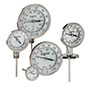 300 Series Industrial Type Bimetal Thermometers with External Reset, Sanitary Tri-Clamp® Options