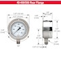 400/500 Series All Stainless Steel Dry and Liquid Filled Pressure Gauges (40-500-160-psi/kg/cm2-SSRF)