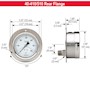 400/500 Series All Stainless Steel Dry and Liquid Filled Pressure Gauges (40-510-160-psi-1/4-SSRF-GY40)