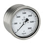 400 Series 0 to 20,000 psi Range All Stainless Steel Dry and Liquid Filled Pressure Gauge (40-412-20000-psi)