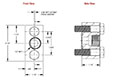 1/2 in. National Pipe Thread (NPT) Female 316 Stainless Steel Futbols - 2